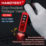 LinkMejor HT102B Non-Contact Voltage Tester AC 12-1000V Dual Sensitivity LCD Display Sound And Light Alarm Electric Test Pen