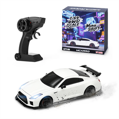 LinkMejor MC061 RTR 1/64 2.4G 4WD Mini Drift RC Car Sports LED Light High Speed On-Road Micro Racing Remote Control Vehicles Models Desktop Ornaments Toys