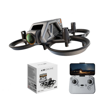 QY A30 Mini Racing Drone WiFi FPV with HD Wide-Angle Camera Servo Gimbal Altitude Hold Mode 360° Stunt Roll Racer Training Beginner 2.4G RC Quadcopter RTF