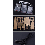 DIY Eiffel Tower Electronic Kit Bluetooth LED USB Audio Amplifier Multi-Color Lights Easy Assembly Compatible with Android iOS 585mm