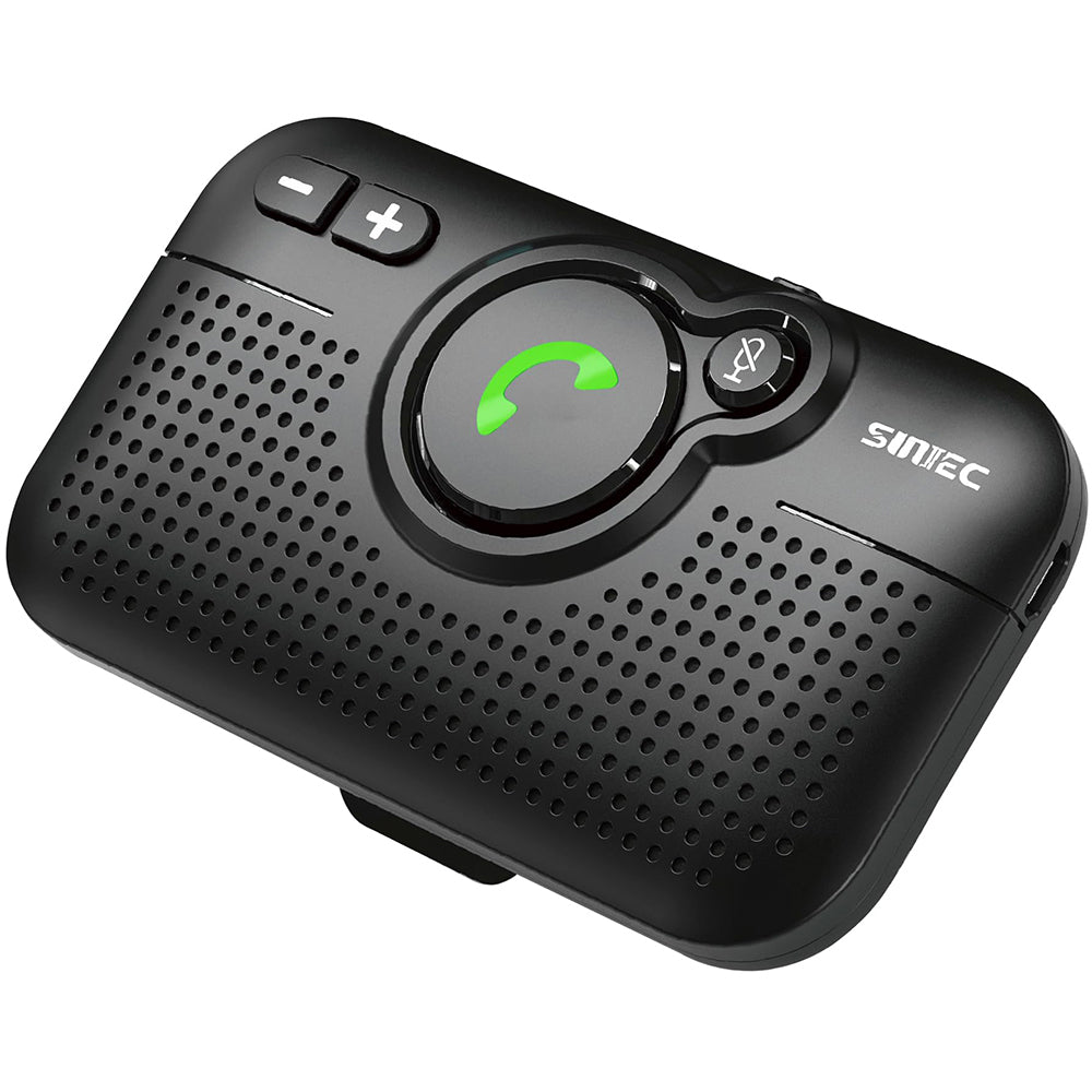 Handsfree Bluetooth Car Kit for Cell Phone, Wireless Bluetooth Speaker for Car, AUTO Power ON Support Siri Google Voice Assistant Hands Free Phone Speakerphone with Visor Clip