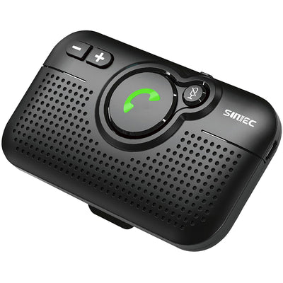 Handsfree Bluetooth Car Kit for Cell Phone, Wireless Bluetooth Speaker for Car, AUTO Power ON Support Siri Google Voice Assistant Hands Free Phone Speakerphone with Visor Clip