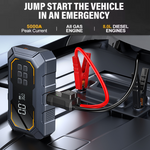 4 In 1 5000A Car Jump Starter with Air Compressor LED Lighting Tire Pump Power Bank Portable 12V Battery Starting Car Battery Charger