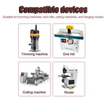 4pcs Straight Router Bit Set 1/4 Inch Shank Bottom Cleaning Slotting Cutter for Woodworking CNC MDF