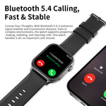 LinkMejor F101 1.96-inch AMOLED Display bluetooth Call Heart Rate Blood Oxygen Monitor Sleep Monitoring Multi-sport Modes IP68 Waterproof Smart Watch