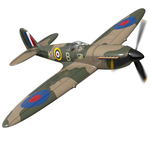 LinkMejor Spitfire V2 2.4GHz EPP 400mm Wingspan 6-Axis Gyro One-Key U-Turn Aerobatic Mini RC Airplane BNF/RTF Compatible DSM S-BUS Protocol for Trainer Beginner