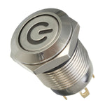 12V 4 Pin Led Metal Push Button Switch Momentary Power Switch Waterproof
