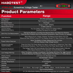 Habotest HT95A SL5 Digital Screwdriver Voltage Tester LCD Backlight AC Voltage 6-390V Flat Head Insulated Handle Automatic Shutoff
