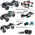 LinkMejor EX86110 PRO For PIONEER Ⅱ 1/10 2.4G 4WD Brushless RC Car Rock Crawler Off-Road Climbing Pickup Truck Two Speed LCG Portal Axle  Reverse Drive Hobbywing Motor ESC LED Light Oil Shocks Vehicles Models Toys