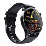 F207R 1.35-inch HD Screen 3D Large Arc Glass AI Intelligent Voice bluetooth Call Heart Rate Blood Pressure SpO2 Monitor Sleep Monitoring Non-invasive Blood Glucose Measurement Metto Multi-sport Modes IP67 Waterproof Smart Watch