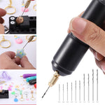 Mini Electric Portable USB Drill Handheld Engraving Pen Rotary Tool Kit Lightweight for DIY Jewelry Carving Craft Cutting Grinding Polishing Drilling Wood Acrylic