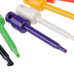 LinkMejor 6Pcs Multimeter Lead Wire Kit SMD IC Hook Test Clip Probes Cable
