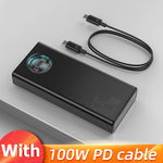 Baseus 65W USB PD 30000mAh Power Bank PD QC3.0 FCP SCP Fast Charging External Battery Charger 3 Inputs & 5 Outputs with 100W USB-C to USB-C Cable for iPhone 16 16 Pro 15 Mini for Samsung Galaxy Z Flip6 Xiaomi 15 pro for iPad Pro 2020 MacBook Air 2020