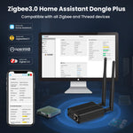 LinkMejor ZigBee3.0 Dongle To Ethernet/USB/WiFi Gateway Coordinator Works With Zigbee2MQTT Home Assistant ZHA OpenHAB