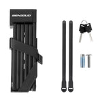 LinkMejor Mini Portable Bicycle Folding Lock Safety Anti-theft Waterproof Alloy Lock for MTB Motorcycle Electric Vehicle
