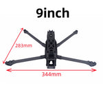 Erdog 7 Inch 8 Inch 9 Inch 10 Inch Frame Kit Compatible with DJI O4 PRO / DJI O3 / VISTA / Analog for RC FPV Racing Drones