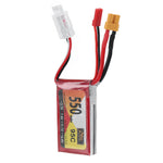 LinkMejor 7.4V 550mAh 95C 2S LiPo Battery XT30 Plug for RC Drone
