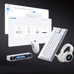 MCHOSE Mix87 Hall Effect Magnetic Switch Mechanical Keyboard with Volume Knob ARGB Light Apollo Switch Customization Wired Esports Gaming Keyboard