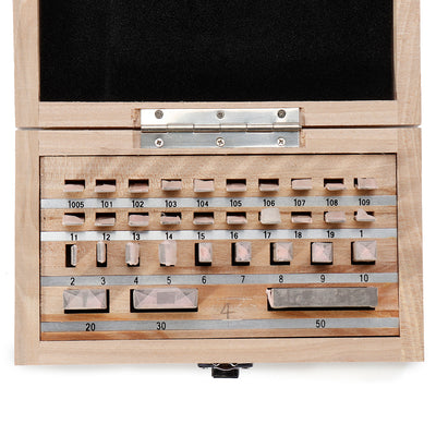 32pcs Steel Metric Gauge Block Lathe Gauge Grade 0 Slip Jo Blocks 1.005-50mm Measure Tools