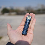 Manker E03H III 1200LM Magnetic Tail EDC LED Flashlight Built in 14500 Battery Rechargeable Portable Mini Torch, with White/Red/Green Filters Clip L-shape Pocket Light