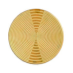 LinkMejor Partial Oscillation Disc Multi-wave Oscillator Antenna Pure Copper Gold-plated Health Jewelry Cell Resonance Energy