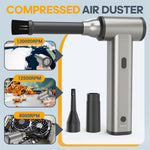 J01MAX Handheld Turbo Fan 160W 130000 RPM 2 in 1 Blowing & Suction 2000mAh Battery Portable Aluminum Alloy Fast Recharge
