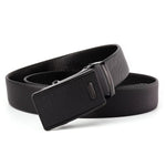 120cm Men's PU Leather Belt Casual Auto Buckle Adjustable Waistband Simple Fashion Business Male Pants Belt