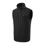 LinkMejor 9 Zones Heating Vest for Men USB Charging Thermal Electric Heated Sleeveless Stand Collar Coat Washable