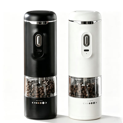 Comfook Electric Pepper Grinder Rechargeable Salt & Pepper Mill with Ceramic Burr 5 Adjustable Grind Settings One-Hand Operation Type-C USB Charging