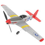 LinkMejor Mini Mustang P-51D V2 EPP 400mm Wingspan 2.4G 6-Axis Gyro RC Airplane Trainer Fixed Wing BNF/RTF One Key Return Compatible DSM S-BUS Protocol for Beginner