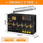TDA5807S FM Radio Kit High Sensitivity RDA5807M Chip 87-108MHz Frequency Range Dual Power Options Compact Lightweight Portable DIY Set