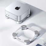 LinkMejor Desktop Stand for Mac mini M4/M4 Pro Dissipation Bracket Aluminum Alloy Mount Dock Cooling Holder Accessories