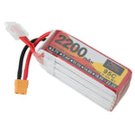 LinkMejor 22.2V 2200mAh 95C 6S LiPo Battery XT60 Plug for RC Drone