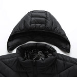LinkMejor 9 Zones Smart Electric Heated Jacket - 60s Fast Heating, USB Charging, Warm Outdoors Sports Thermal Coat Clothing Cotton Jacket