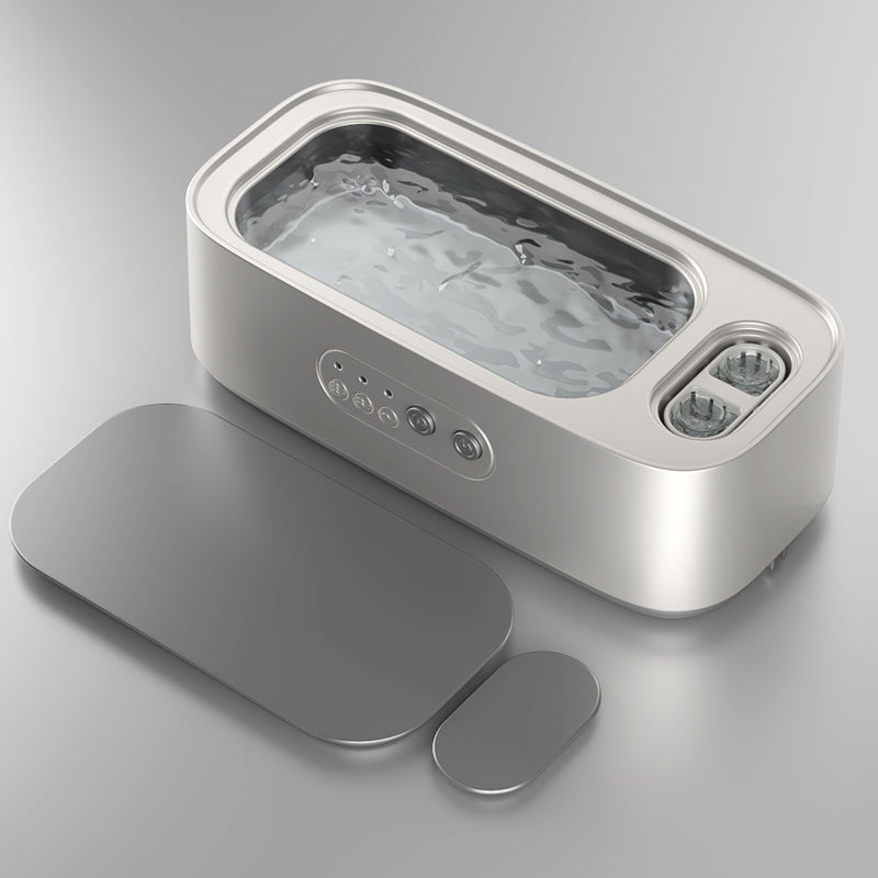 Ultrasonic Glasses Cleaning Machine Dual Compartment Jewelry Eyeglass Third Gear High Frequency Vibration Washing Machine