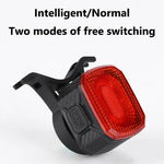 LinkMejor Smart Sensing Brake Bicycle Taillight 6 Lighting Modes Waterproof Type-C Charging Bike Rear Light for MTB Night Riding Warning Safety