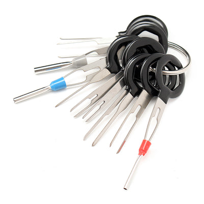 11PCS Terminal Removal Tool Kit High Quality Aluminum Wiring Connector Pin Release Extractor for Car Repair Maintenance