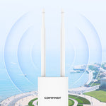 LinkMejor AC1200 Outdoors Access Point High Power 2.4/5.8GHz Gigabit Router AP Repeater IP66 Waterproof Long Range WiFi Antenna