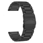 22mm Three-bead Trapezoidal Stainless Steel Watch Straps Smart Watch Band Replacement Strap
