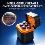 18650 Battery Charger Case 5 Channels Type-C Fast Charging Multi-Protection System Rechargeable Storage Box with LED Display