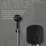 Tevorex 220V 3000W Instant Electric Water Heater Wall Mounted Shower Heater IPX4 Waterproof Digital Display for Bathroom