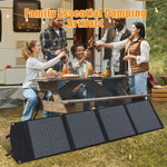 LinkMejor Foldable Portable 100W Solar Panel Fast Charging Power Charger for Outdoor Camping