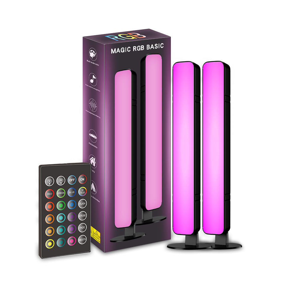 LinkMejor RGB Light Bar Rhythm Pickup Atmosphere Desktop Lamp Remote Control for Gaming Computer Room Bedroom