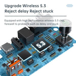 Digital Display bluetooth Audio Receiver Support USB U Disk Adapter 2 RCA 3.5MM AUX Optical Fiber Type-C Power Supply