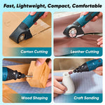 65 in 1 Mini Electric Screwdriver Set 4V Cordless Rotary Tool Cardboard Cutter DIY Tool Kit Light Duty Home Repairs