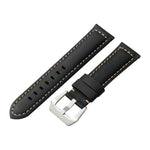 22mm Multi-color Hand-sewn Retro Cow Leather Smart Watch Band Replacement Strap