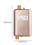 3000W/3800W Electric Instant Tankless Water Heater 304 Stainless Steel IPX4 Waterproof Compact Design US/EU Plug Quick Heating for Kitchen Washbasin