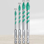 Heavy Duty Multi-Material Drill Bit Alloy Steel Serrated Electric Drill Head for Ceramic Metal Wood Concrete
