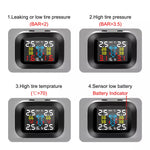 Tire Pressure Monitoring System TPMS Display Wireless Four-Wheel Independent Display Tire Pressure Monitor Tire Pressure Detector