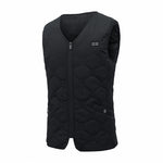 LinkMejor 35 Areas Electric Heated Vest 5-control USB/DC Charging Unisex Washable Outdoors Winter Warm Heating Clothing